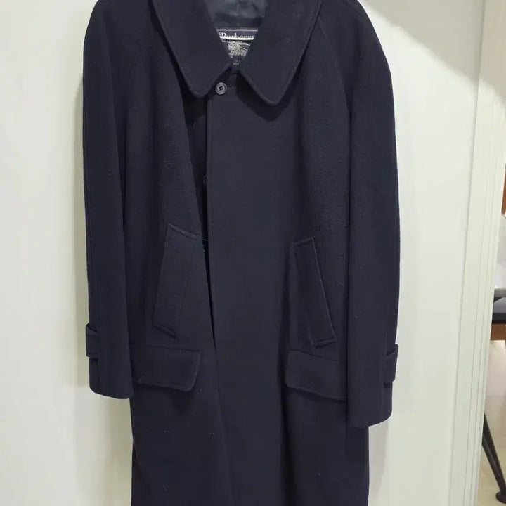 [BUNJANG] Burberry Vintage Wool Cashmere Coat Navy / 버버리 빈티지 울 캐시미어 코트 네이비