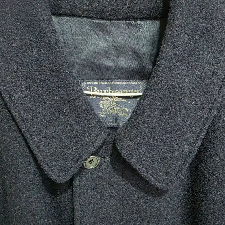 [BUNJANG] Burberry Vintage Wool Cashmere Coat Navy / 버버리 빈티지 울 캐시미어 코트 네이비