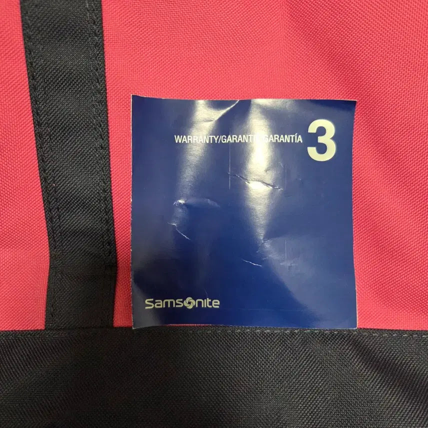 [BUNJANG] Samsonite Vintage Canvas Tote Bag Pink / Samsonite 빈티지 캔버스 토트백