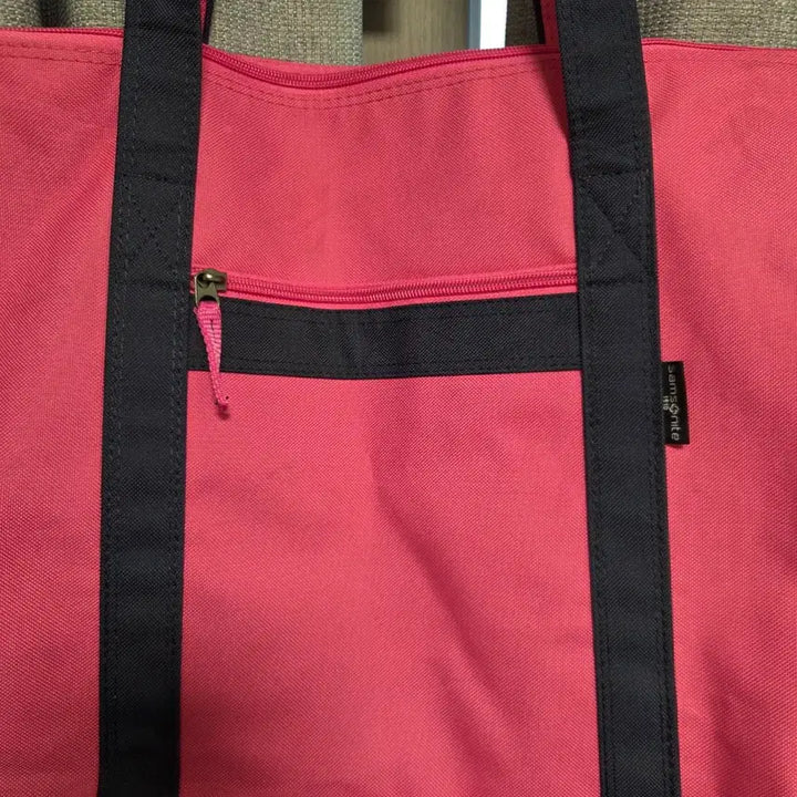 [BUNJANG] Samsonite Vintage Canvas Tote Bag Pink / Samsonite 빈티지 캔버스 토트백