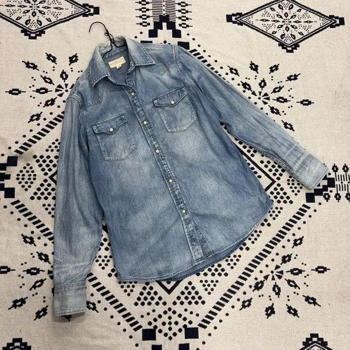 [BUNJANG] Denim &amp; Supply Ralph Lauren Western Denim Shirt M / 데님 앤 서플라이 랄프로렌 웨스턴 데님 셔츠 M P00052