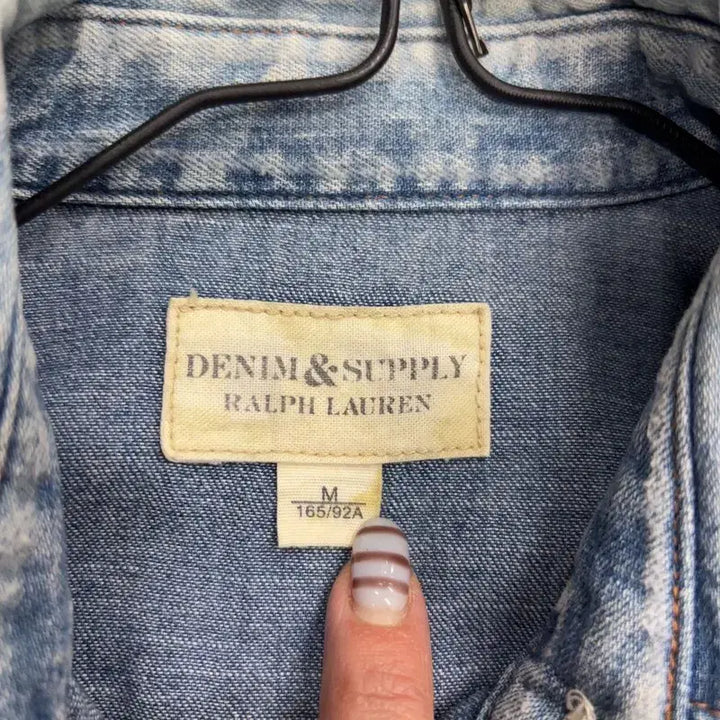 [BUNJANG] Denim &amp; Supply Ralph Lauren Western Denim Shirt M / 데님 앤 서플라이 랄프로렌 웨스턴 데님 셔츠 M P00052