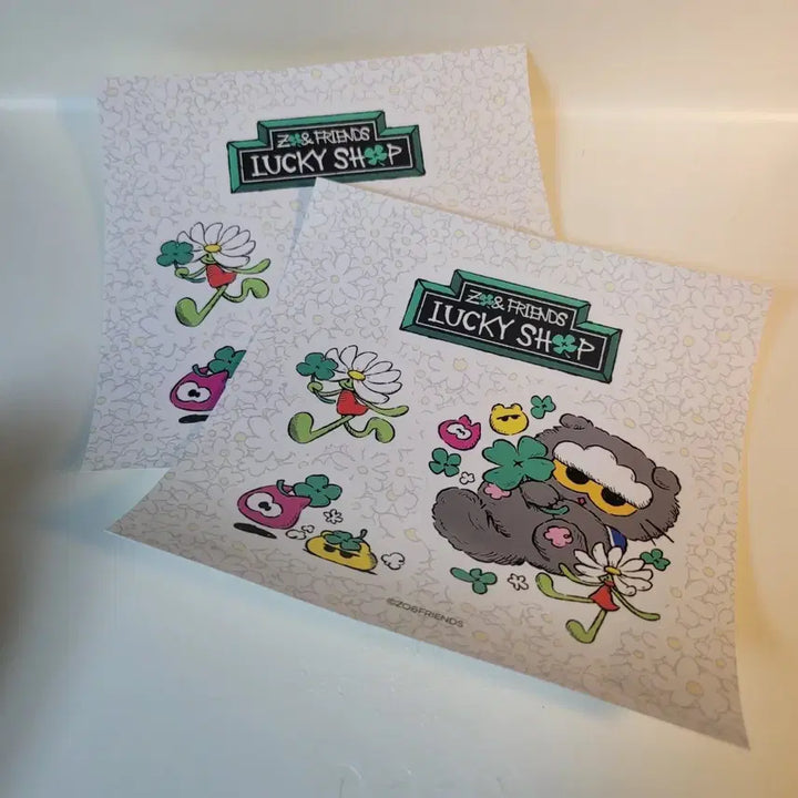 [SOLD OUT] 지드래곤 지디 캐릭터 Zoe&amp;Friends 럭키샵 스티커2장
