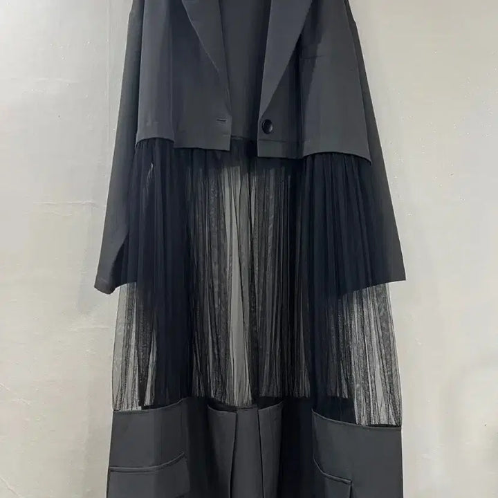 [BUNJANG] Sheer Long Coat / 새상품) 시스루 롱코트