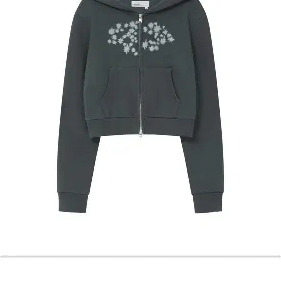 [BUNJANG] Miseki Seoul Midnight Star Zip-up Hoodie Charcoal / 미세키서울 Midnight star zip-up hoodie 차콜