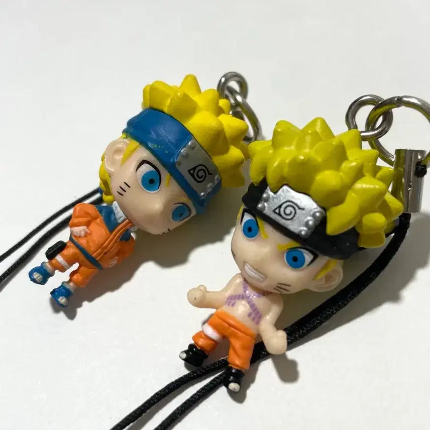 [BUNJANG] Naruto Classic Keychains Bundle Set (Young Naruto, Nine-Tails Naruto) / 나루토 고전키링 2개 일괄 (소년나루토, 구미나루토)