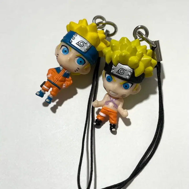 [BUNJANG] Naruto Classic Keychains Bundle Set (Young Naruto, Nine-Tails Naruto) / 나루토 고전키링 2개 일괄 (소년나루토, 구미나루토)