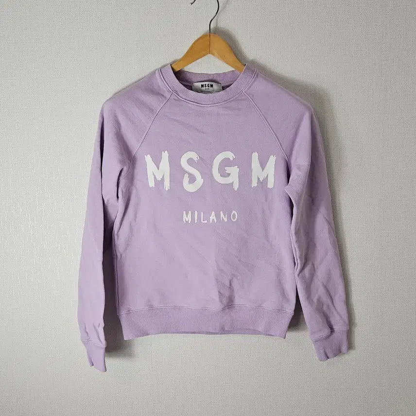 [BUNJANG] MSGM Milano Terry Brushed Logo Sweatshirt XS / 엠에스지엠 MSGM 밀라노 맨투맨 테리 브러쉬드 로고 XS 정품