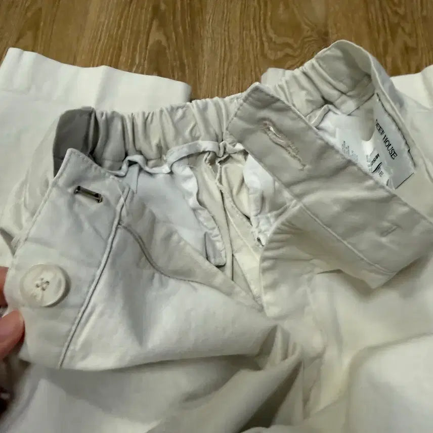 [BUNJANG] DEEF HOUSE White Cotton Pants M / DEEF HOUSE 화이트 면바지 M