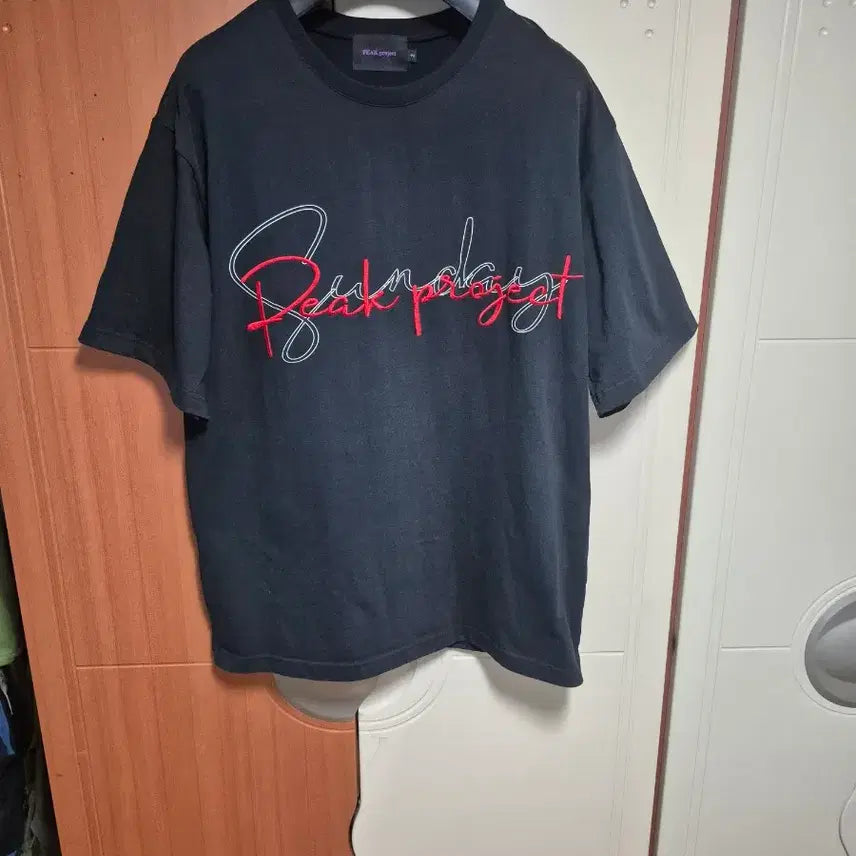 [BUNJANG] Pic Project Embroidered Logo Oversized T-shirt / (구매가6만) 픽프로젝트 자수로고 오버핏 반팔티셔츠