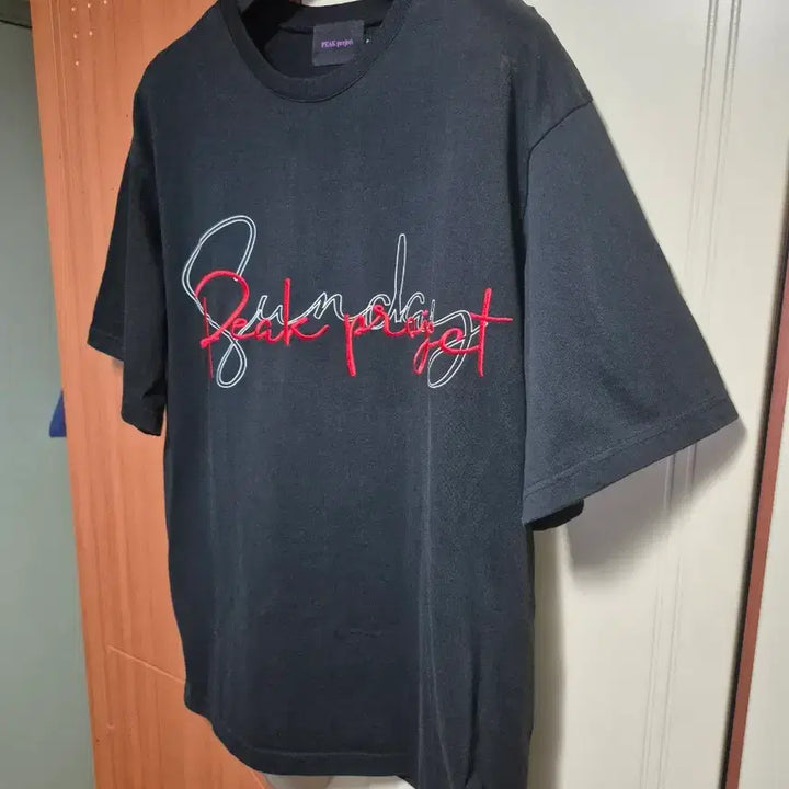 [BUNJANG] Pic Project Embroidered Logo Oversized T-shirt / (구매가6만) 픽프로젝트 자수로고 오버핏 반팔티셔츠