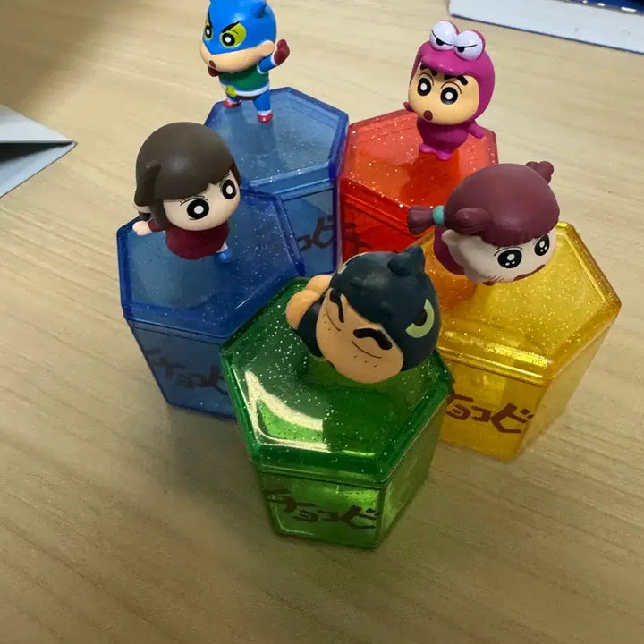 [BUNJANG] Crayon Shin-chan Chocobi Mini Figure Bundle Set / 귀여운 짱구 쵸코비 미니 피규어 5종 일괄