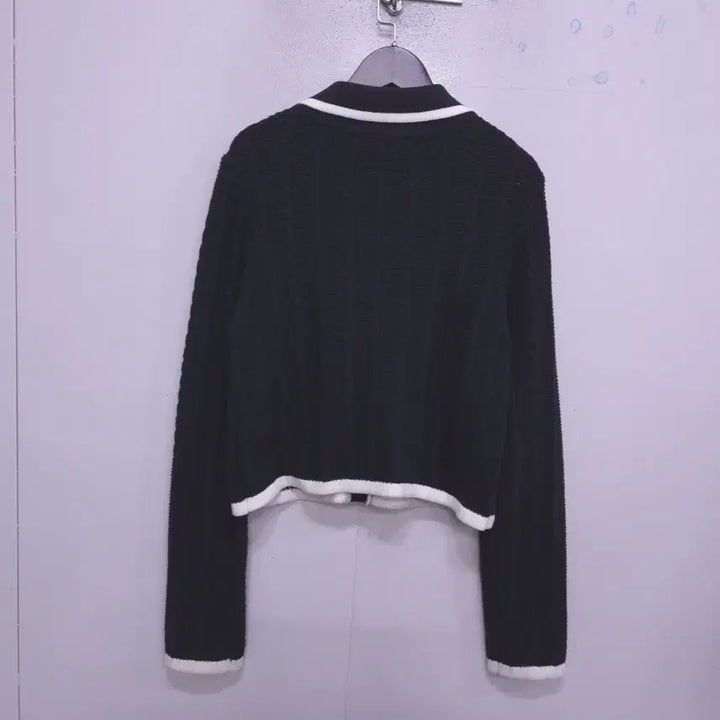 [BUNJANG] RIEL Tweed Pocket Knit Cardigan / 리엘) 트위드 포켓 니트 가디건 -F