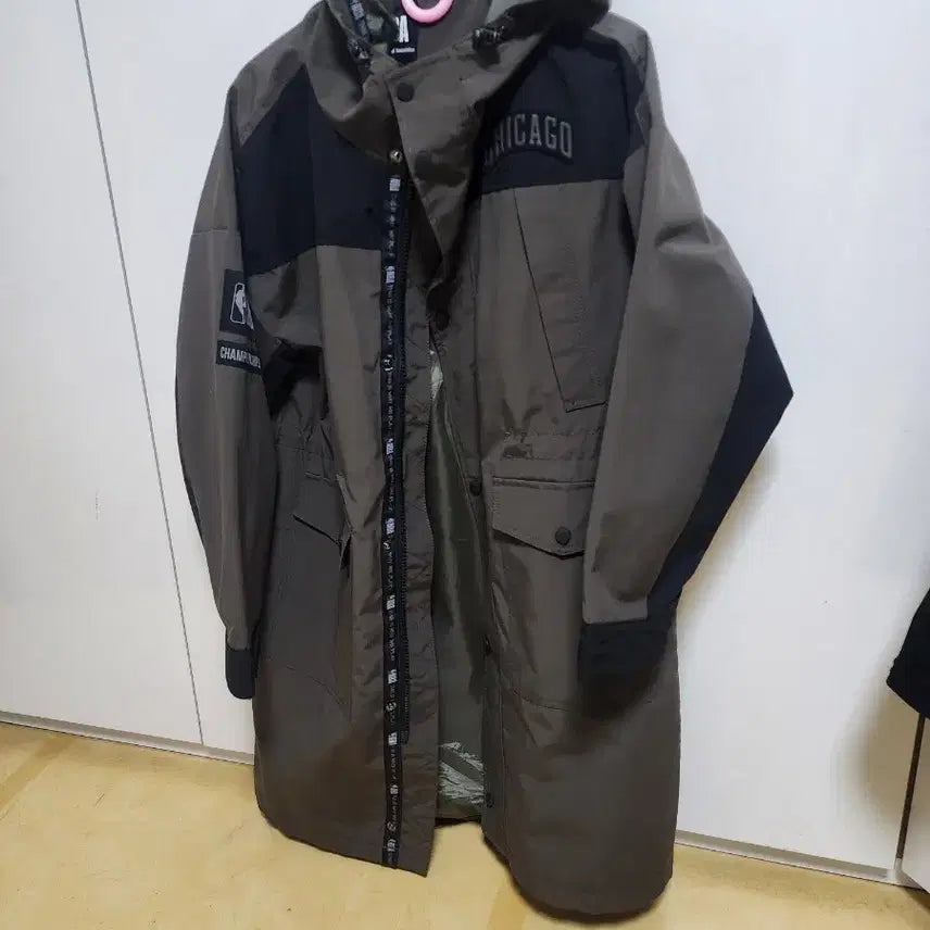 [BUNJANG] NBA Chicago Bulls Long Windbreaker Jacket / NBA 시카고 불스 롱바람막이