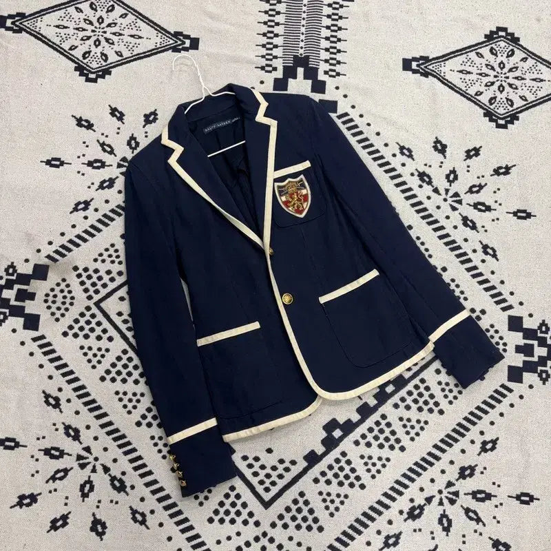 [BUNJANG] Polo Ralph Lauren Gold Emblem Blazer / 폴로 랄프로렌 금장 엠블럼 와펜 클래식 블레이저 2 P00054