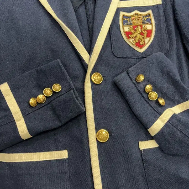 [BUNJANG] Polo Ralph Lauren Gold Emblem Blazer / 폴로 랄프로렌 금장 엠블럼 와펜 클래식 블레이저 2 P00054
