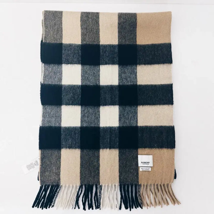 [BUNJANG] Burberry 100% Cashmere Classic Check Scarf / 버버리 캐시미어 100% 클래식 체크 스카프 목도리