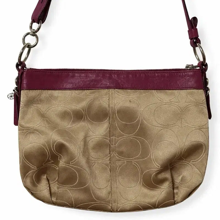 [BUNJANG] Coach Raspberry Pink Signature Y2K Shoulder Bag / 코치 라즈베리핑크 시그니처 Y2K 숄더백