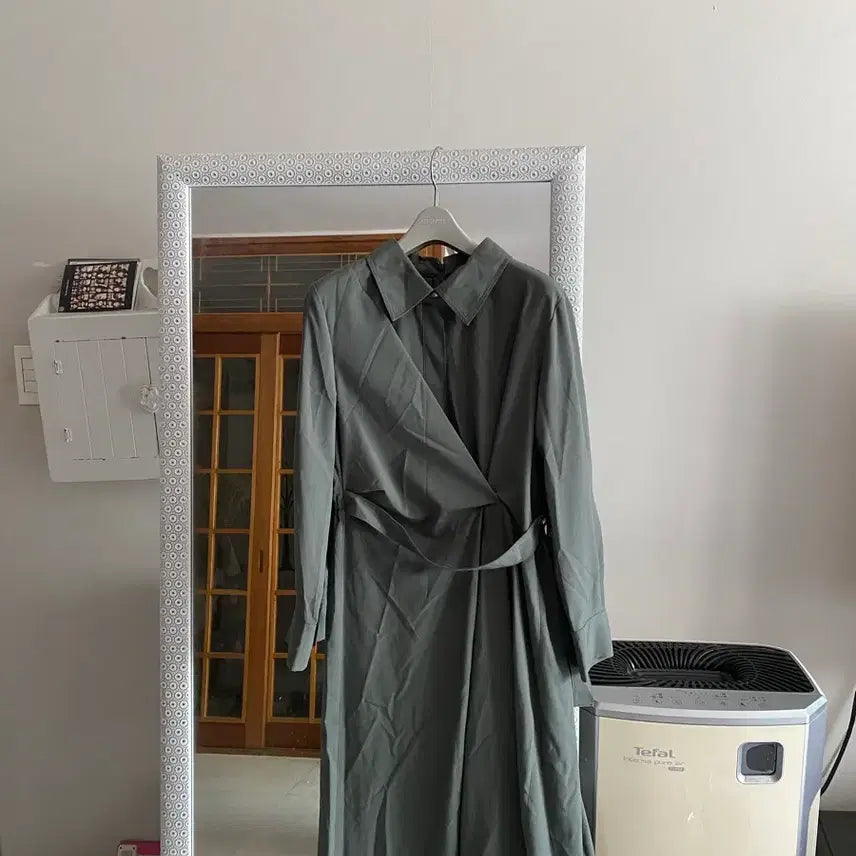 [BUNJANG] K by Baillyrn Linen Blend Midi Dress / 66 kl바이린 바스락 청담동룩 원피스. 미샤.구호.띠어리.라인.듀엘