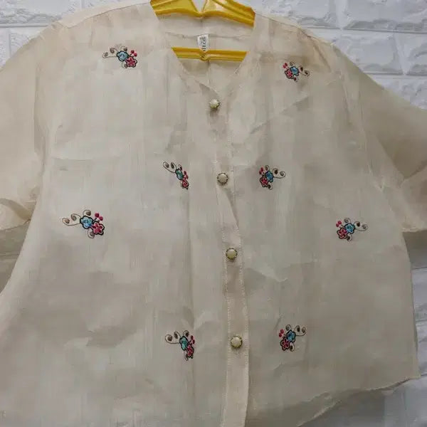 [BUNJANG] 100% Linen Shirt / ㅁ52 새상품 모시100 모시저고리 모시셔츠  여88(xl)/창고갤러리