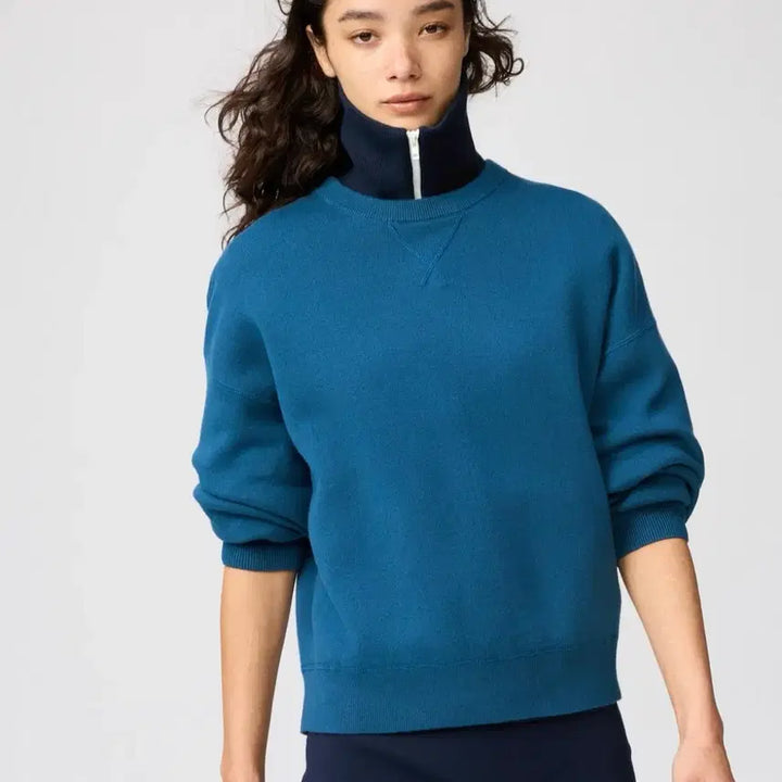 [BUNJANG] Uniqlo Smooth Cotton Crew Neck Sweater Knit / 유니클로 스무드 코튼 크루넥 스웨터 니트