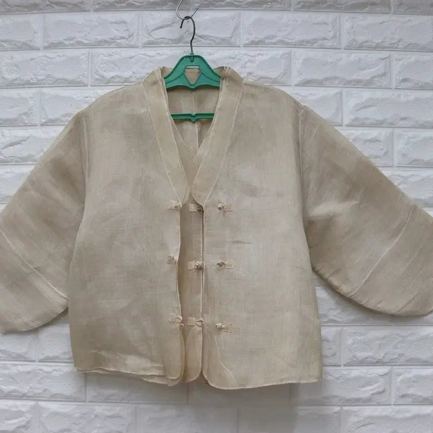[SOLD OUT] ㅁ60 새상품2) 모시100 모시저고리 모시셔츠 여77(L)/창고갤러리