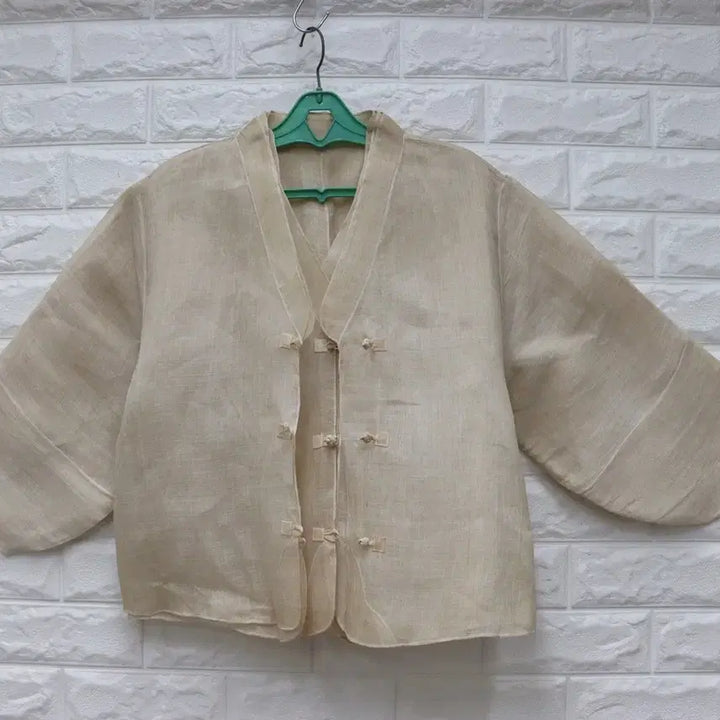 [SOLD OUT] ㅁ60 새상품2) 모시100 모시저고리 모시셔츠 여77(L)/창고갤러리