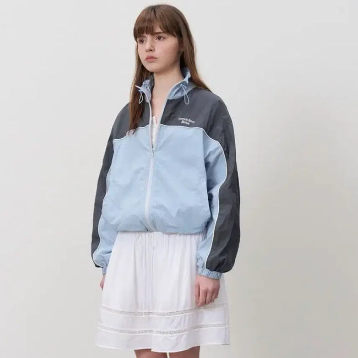 [BUNJANG] Somewherebut Better Windbreaker Jacket / (새제품) 썸웨어버터 바람막이 블루/그레이