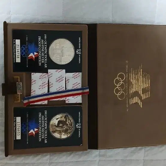 [BUNJANG] 1983/84 Olympic Commemorative Silver Coin Set / 1983/84 올림픽 기념 은화 2개 세트