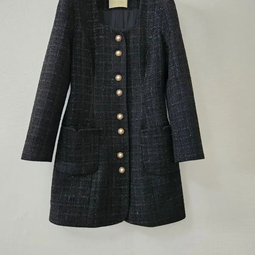 [BUNJANG] Floome Heart Tweed Dress / 플로움 하트트위드 원피스