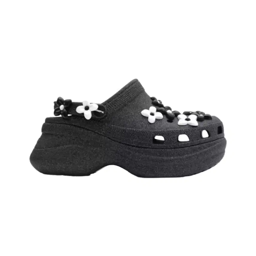 [BUNJANG] Crocs SMFK Classic Bae Clog Glitter Black (250) / Crocs X SMFK 클래식 베이 클로그 블랙 글리터 (250)