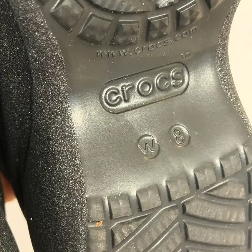 [BUNJANG] Crocs SMFK Classic Bae Clog Glitter Black (250) / Crocs X SMFK 클래식 베이 클로그 블랙 글리터 (250)