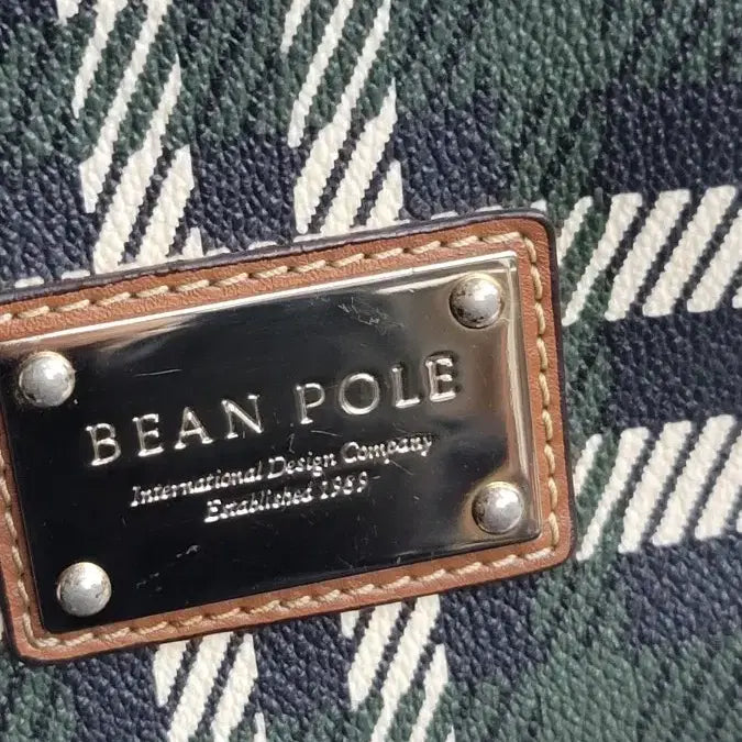 [BUNJANG] Beanpole Check Pattern Tote Bag Shoulder Bag / 빈폴 체크무늬 토트백 숄더백