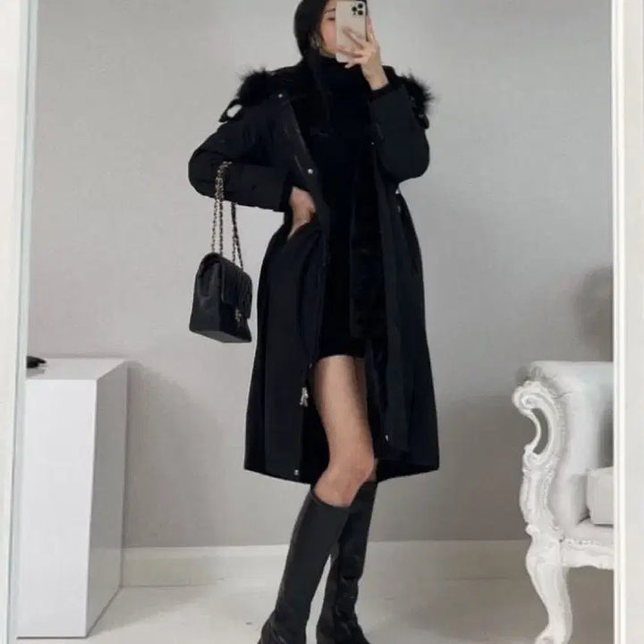 [BUNJANG] Angela Boutique Detachable Shearling Trench Padding / 안젤라부티크 양털 안감 탈부착 트렌치 패딩