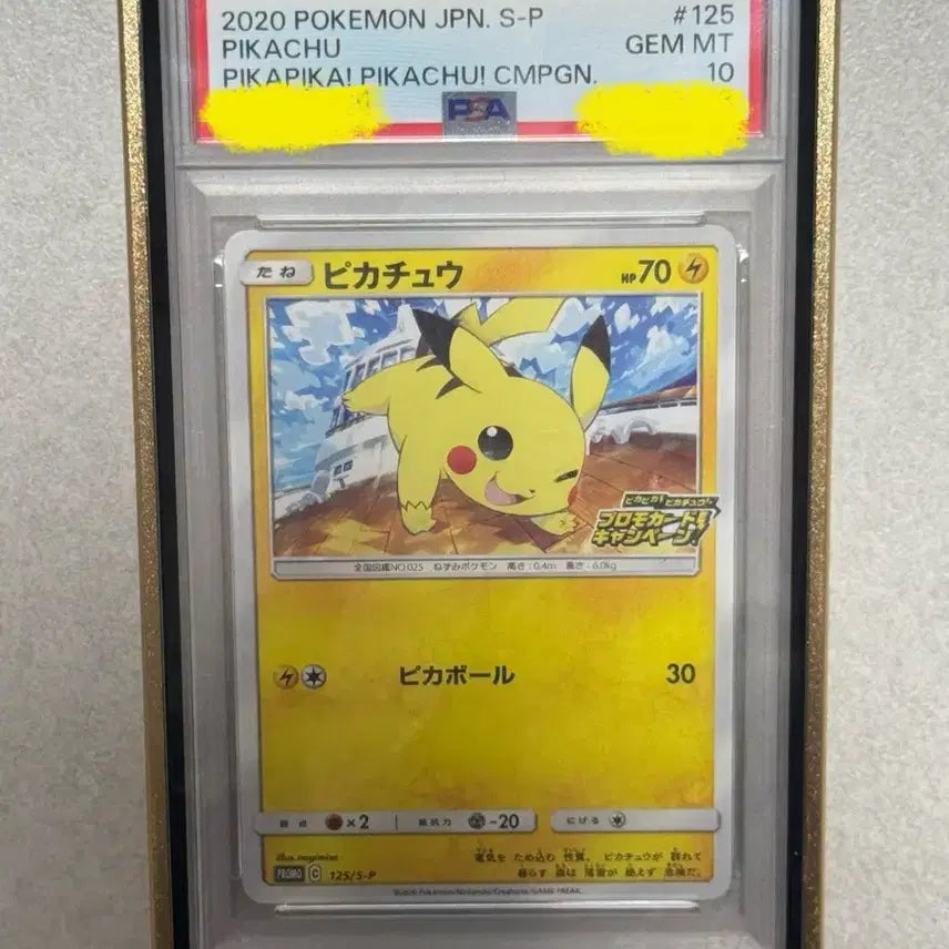 [BUNJANG] Pikachu Wink Promo "Pikachu Sweets" Campaign Card PSA 10 / [PSA 10] 희귀 피카피카 캠페인 윙크 피카츄 프로모 포켓몬카드