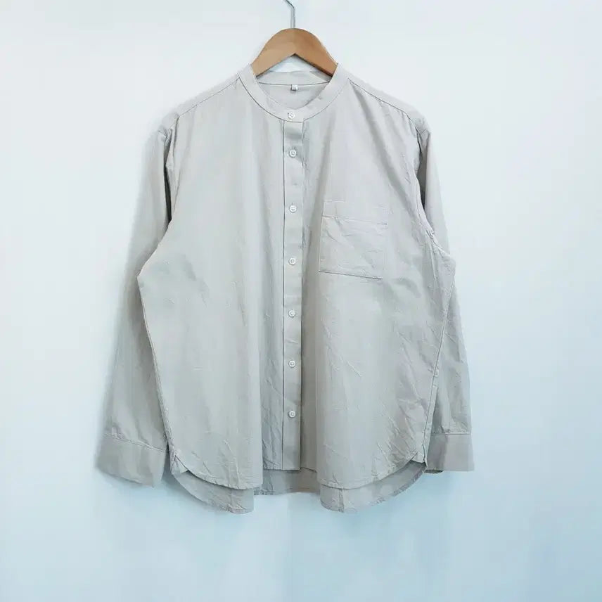[BUNJANG] Vintage Japanese Solid Long Sleeve Oversized Shirt XL / JPN 빈티지 솔리드 무지 오버핏 긴팔 셔츠 여XL Q425