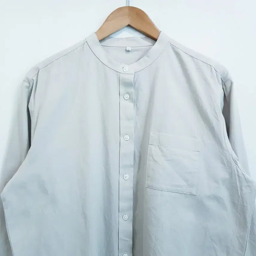 [BUNJANG] Vintage Japanese Solid Long Sleeve Oversized Shirt XL / JPN 빈티지 솔리드 무지 오버핏 긴팔 셔츠 여XL Q425