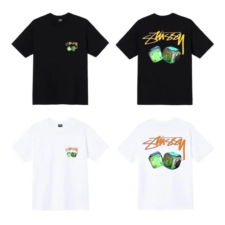 [SOLD OUT] 스투시 반팔 티셔츠 새상품 정품 다이스 컬러 티셔츠 남여공용 S사이즈