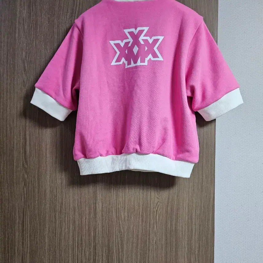 [BUNJANG] Xexymix V-Neck Color Block Short Sleeve Cardigan / 젝시믹스 브이넥 배색 반팔가디건
