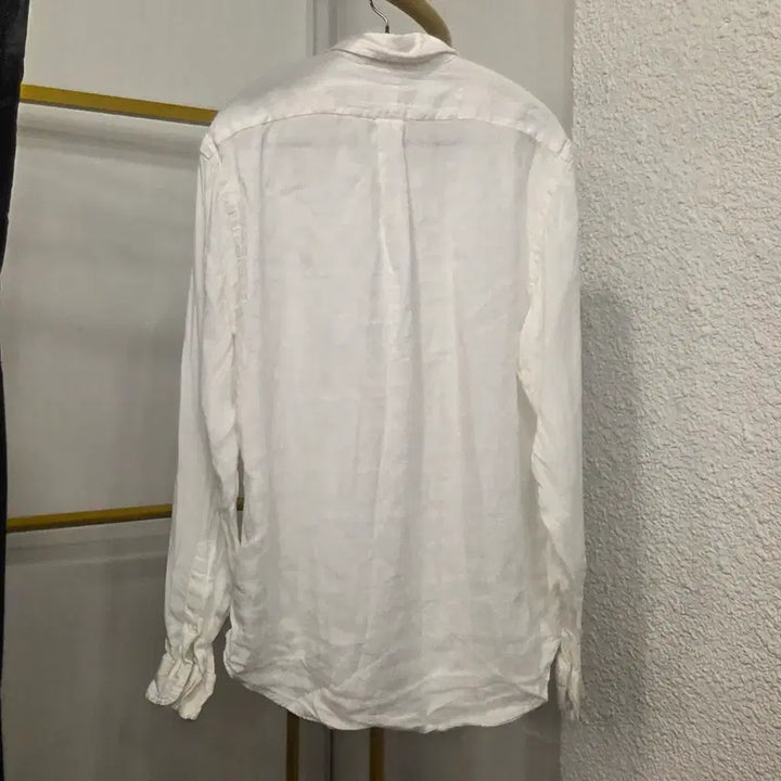 [SOLD OUT] 폴로 린넨 셔츠 화이트 클래식핏 m