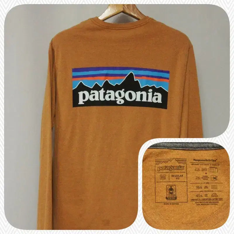 [BUNJANG] Patagonia Brown Round T-Shirt (Men&