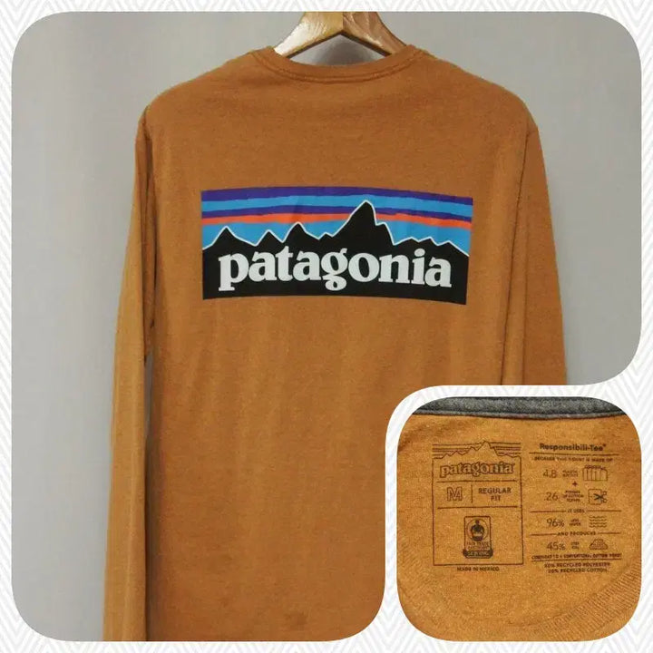 [BUNJANG] Patagonia Brown Round T-Shirt (Men&