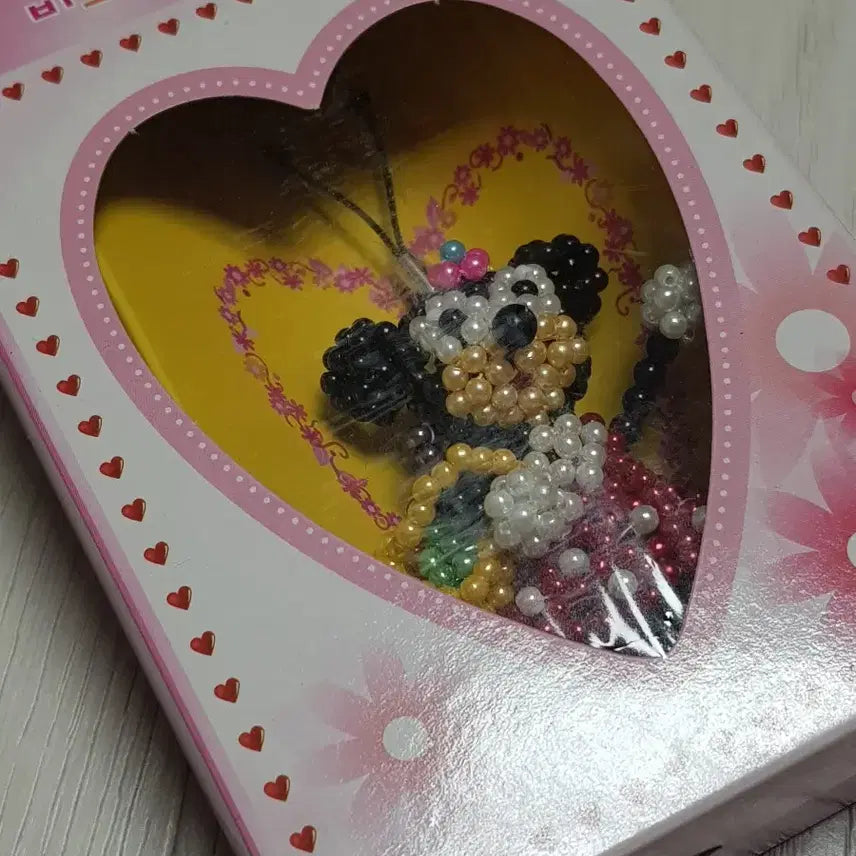 [BUNJANG] Vintage Mini Mouse Beaded Keyring / 급처 고전스트랩 고전문구비즈키링 새상품 미니마우스 고전킽스 비즈키티스트랩