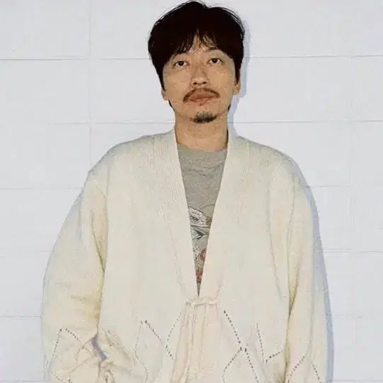 [BUNJANG] Capital Argyle Cardigan / 캐피탈 아가일 가디건 키나리