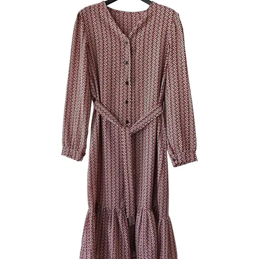 [SOLD OUT] 66-77)무늬 스트랩 원피스