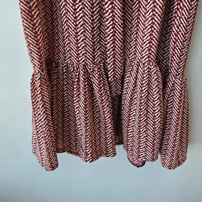 [SOLD OUT] 66-77)무늬 스트랩 원피스