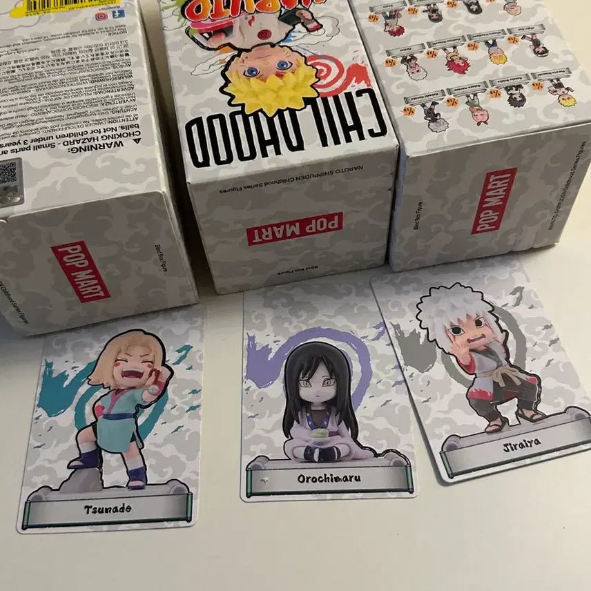 [SOLD OUT] 팝마트 나루토 전설의 3닌자 오로치마루 츠나데 지라이야 유년기 피규어