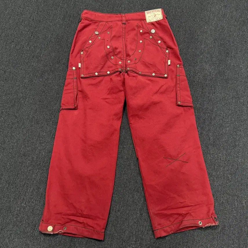 [BUNJANG] True Religion Burgundy Master Hunter Denim Pants L / 트루릴리젼 버건디 마스터 헌터 데님팬츠