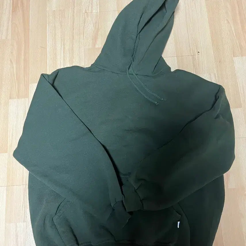 [BUNJANG] Russell Athletic Vintage Moss Green Hoodie / 러셀 애슬레틱 00s 빈티지 모스그린 후드티