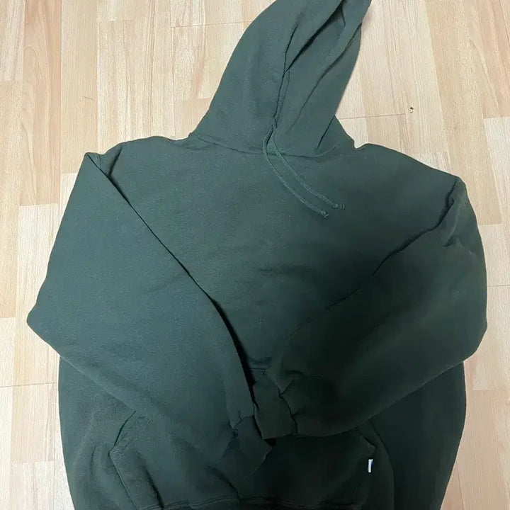 [BUNJANG] Russell Athletic Vintage Moss Green Hoodie / 러셀 애슬레틱 00s 빈티지 모스그린 후드티